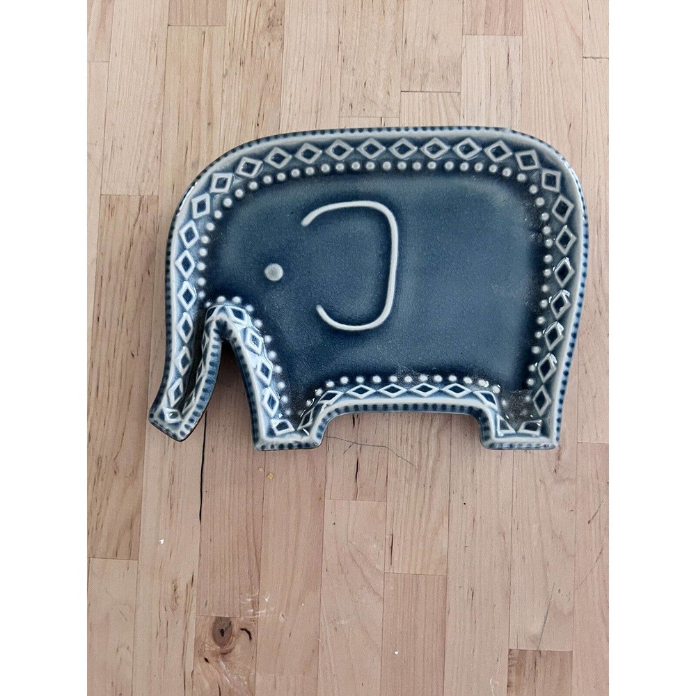 Ceramic Dish Elephant 8”X6” NEW